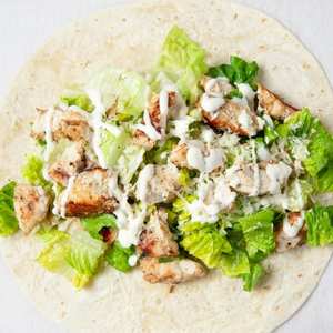 Cheese salad naan Bread Wrap