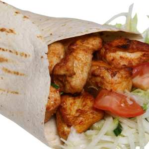 Shish and Chicken Kebab Wrap